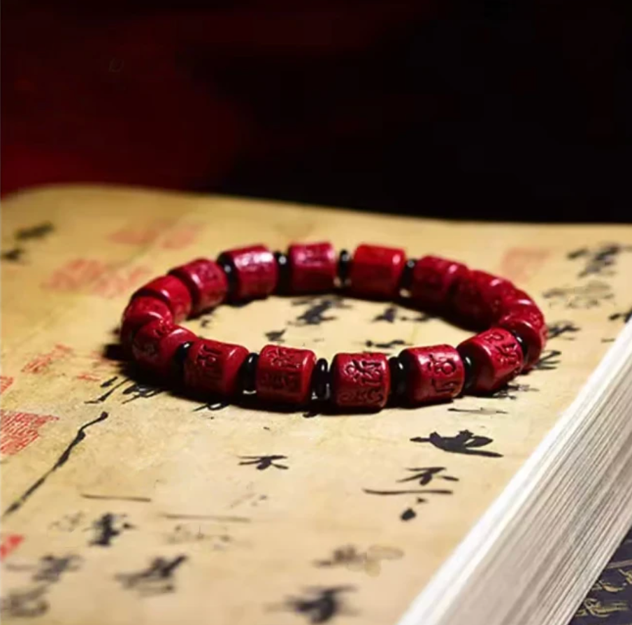 Cinnabar Mantra Lucky Charm Bracelet
