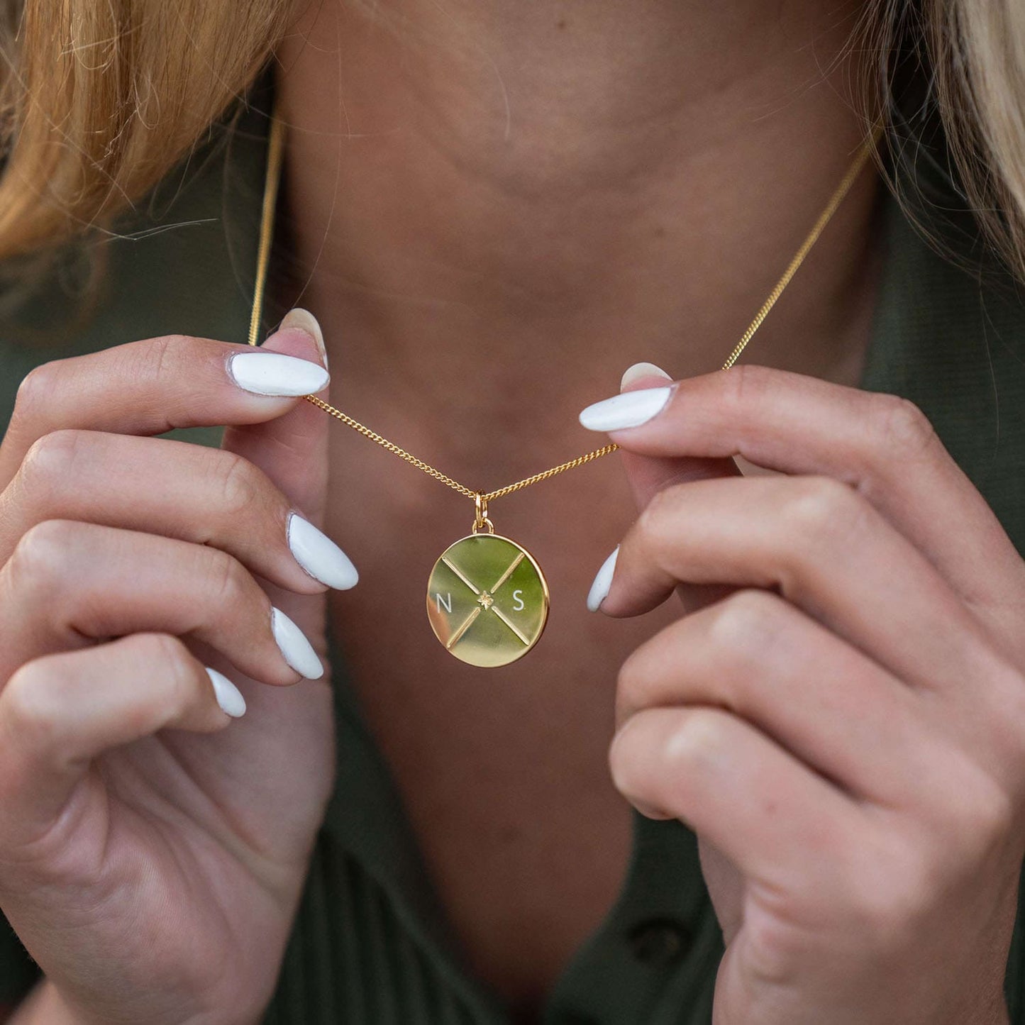 Collar con cuadrante circular grabable