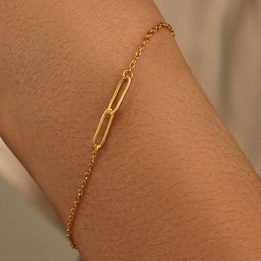 Couple's Long Distance Link Bracelet