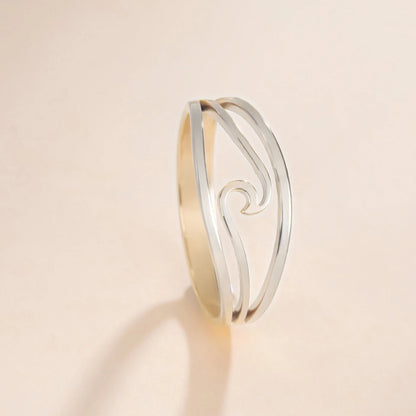 Couple's Promise Wave Rings