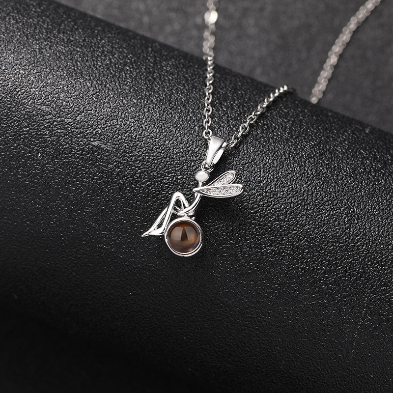 Custom Enchanted Fairy Hidden Photo Necklace