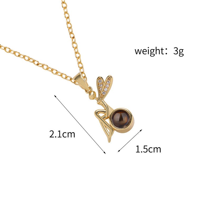 Custom Enchanted Fairy Hidden Photo Necklace