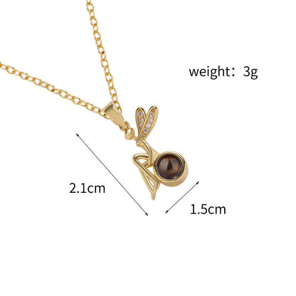 Custom Enchanted Fairy Hidden Photo Necklace