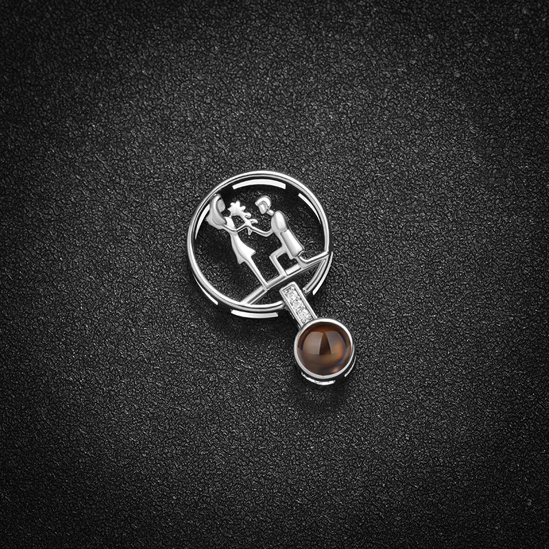 Custom Eternal Affection Hidden Photo Necklace