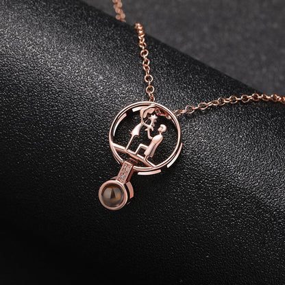 Custom Eternal Affection Hidden Photo Necklace