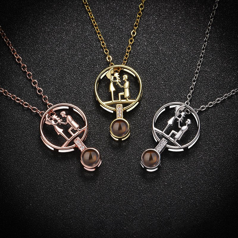 Custom Eternal Affection Hidden Photo Necklace
