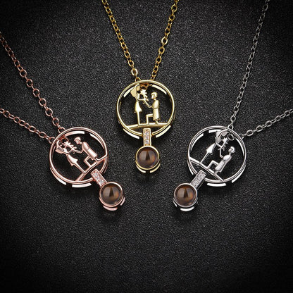 Custom Eternal Affection Hidden Photo Necklace