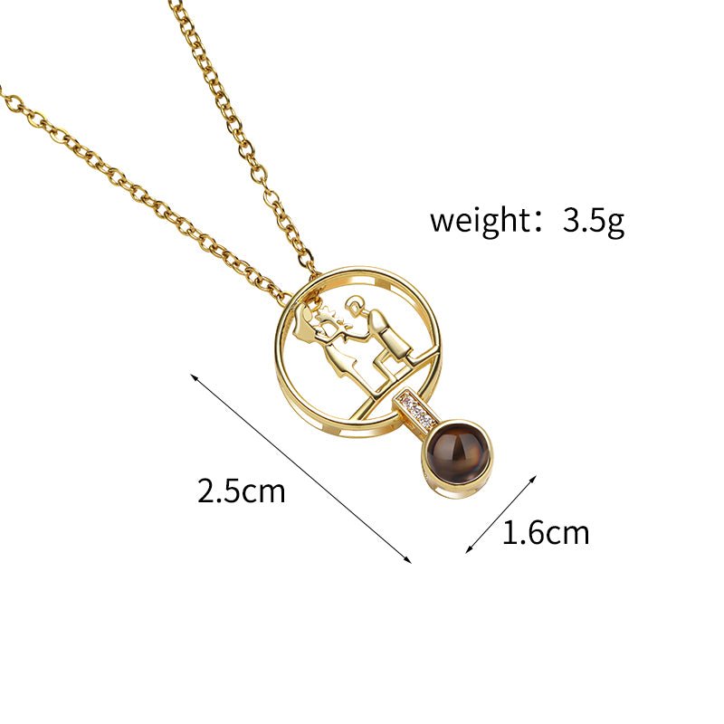 Custom Eternal Affection Hidden Photo Necklace