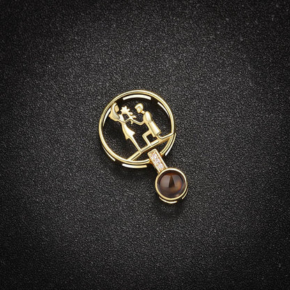 Custom Eternal Affection Hidden Photo Necklace