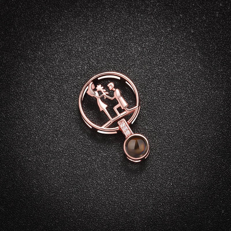 Custom Eternal Affection Hidden Photo Necklace