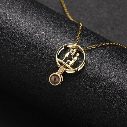 Custom Eternal Affection Hidden Photo Necklace