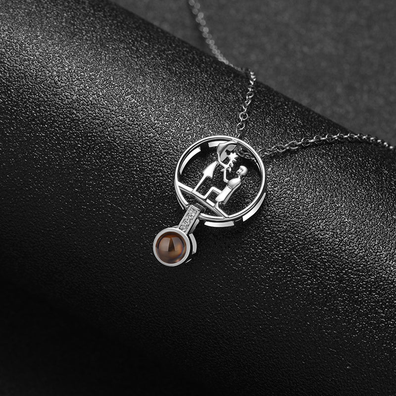 Custom Eternal Affection Hidden Photo Necklace