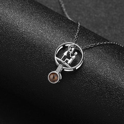 Custom Eternal Affection Hidden Photo Necklace