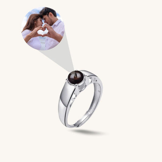 Custom Eternal Love Hidden Photo Ring