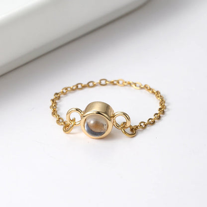 Custom Halo Chain Hidden Photo Ring