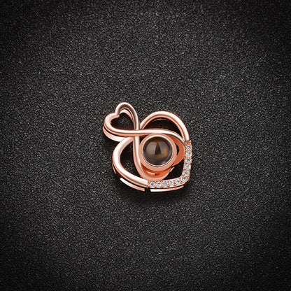 Custom Heartfelt Harmony Hidden Photo Necklace