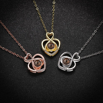Custom Heartfelt Harmony Hidden Photo Necklace