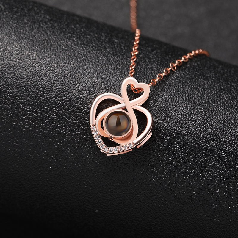 Custom Heartfelt Harmony Hidden Photo Necklace