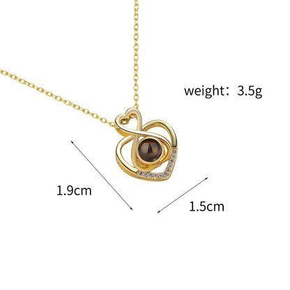 Custom Heartfelt Harmony Hidden Photo Necklace