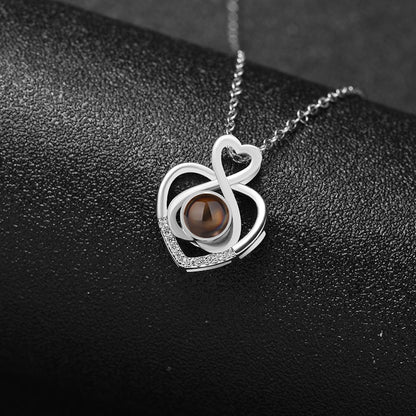 Custom Heartfelt Harmony Hidden Photo Necklace