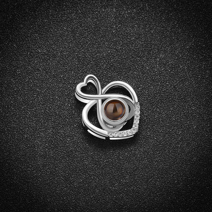 Custom Heartfelt Harmony Hidden Photo Necklace