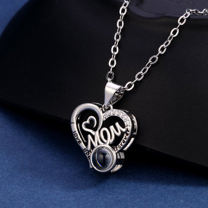 Custom Heartfelt Mom Hidden Photo Necklace