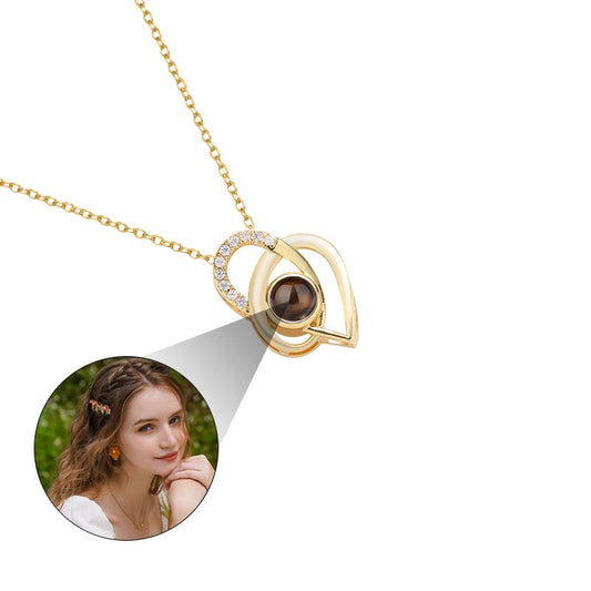 Custom Infinite Love Hidden Photo Necklace