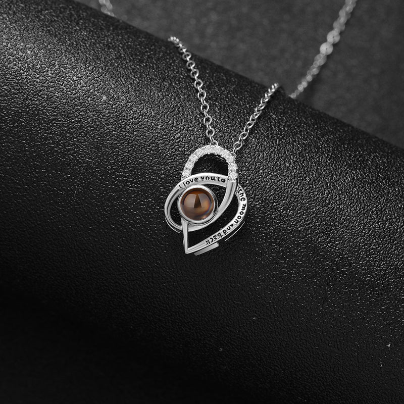Custom Infinite Love Hidden Photo Necklace