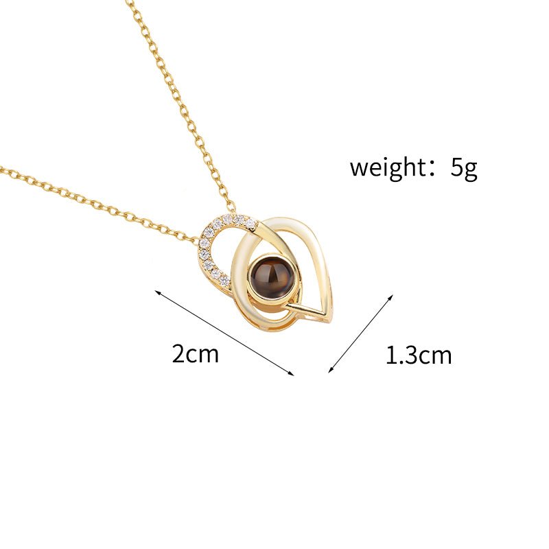 Custom Infinite Love Hidden Photo Necklace