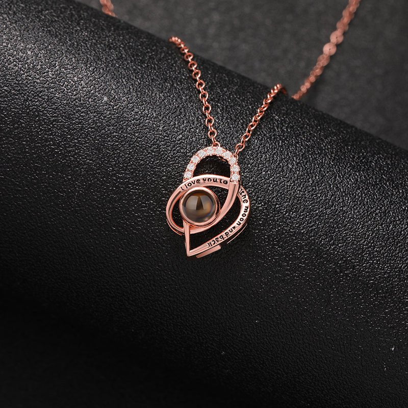 Custom Infinite Love Hidden Photo Necklace