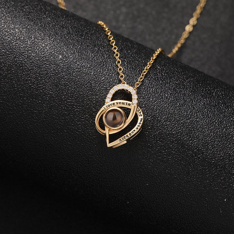Custom Infinite Love Hidden Photo Necklace