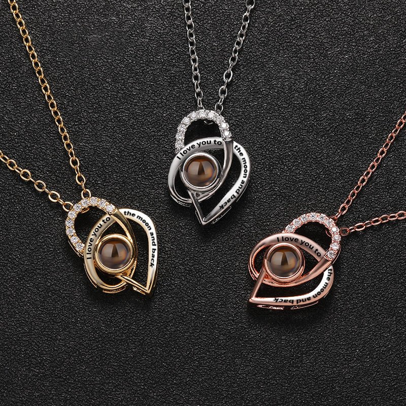 Custom Infinite Love Hidden Photo Necklace