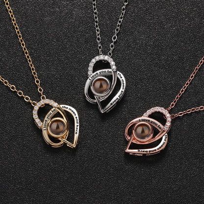 Custom Infinite Love Hidden Photo Necklace