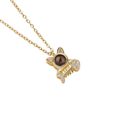Collar personalizado con foto oculta de Kitty Catch 