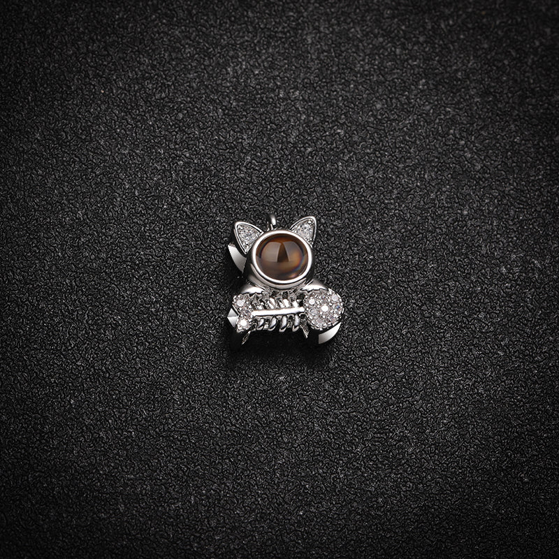 Collar personalizado con foto oculta de Kitty Catch 