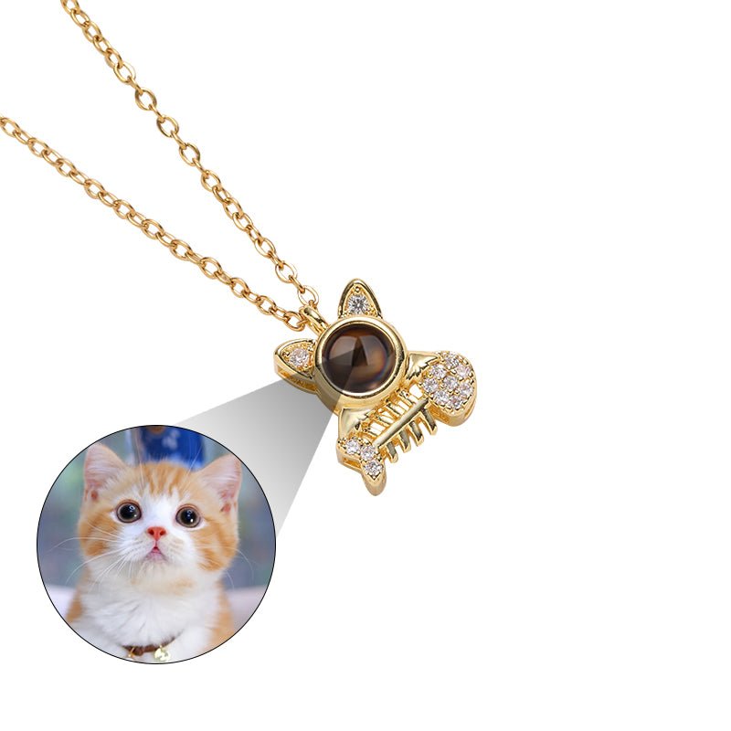 Collar personalizado con foto oculta de Kitty Catch 