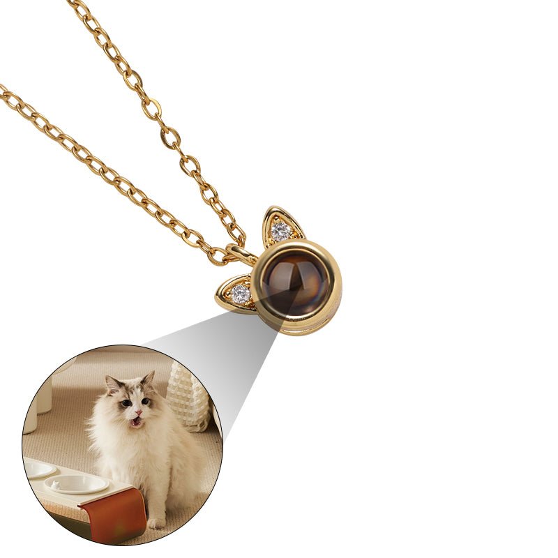 Custom Kitty Memories Hidden Photo Necklace