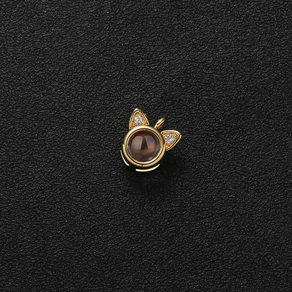Custom Kitty Memories Hidden Photo Necklace