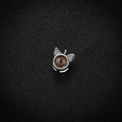 Custom Kitty Memories Hidden Photo Necklace