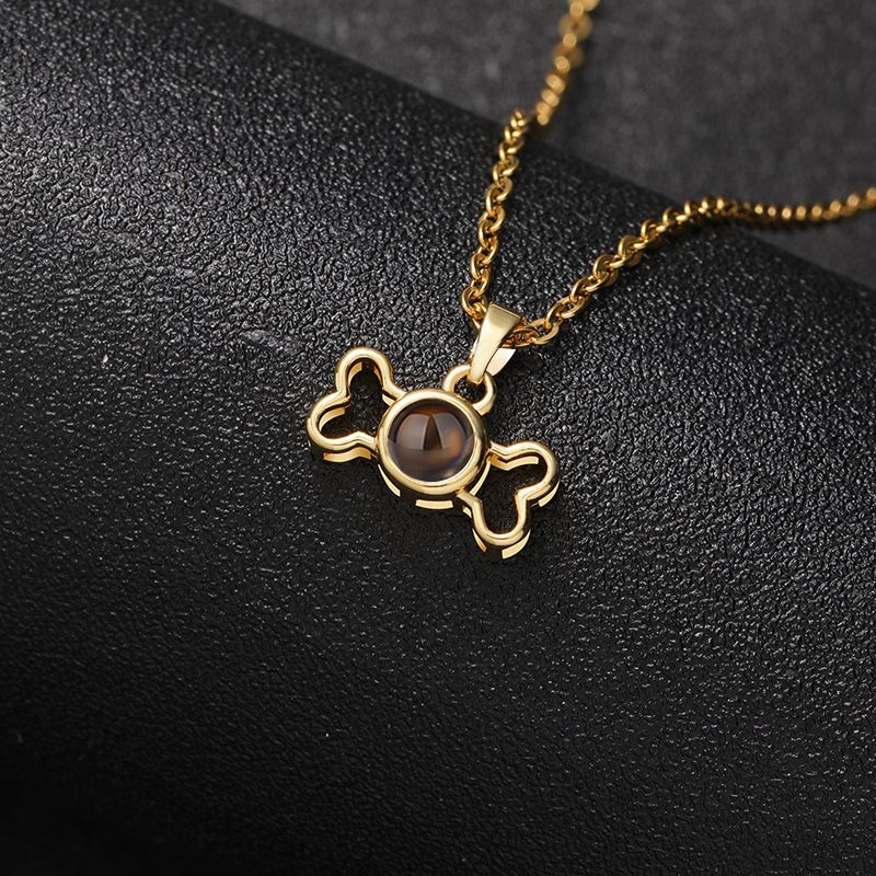 Custom Memory Bone Hidden Photo Necklace