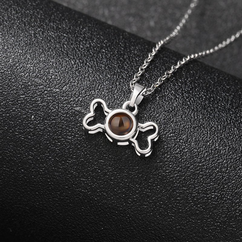 Custom Memory Bone Hidden Photo Necklace