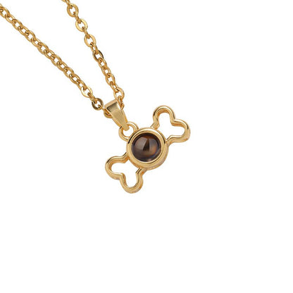 Custom Memory Bone Hidden Photo Necklace