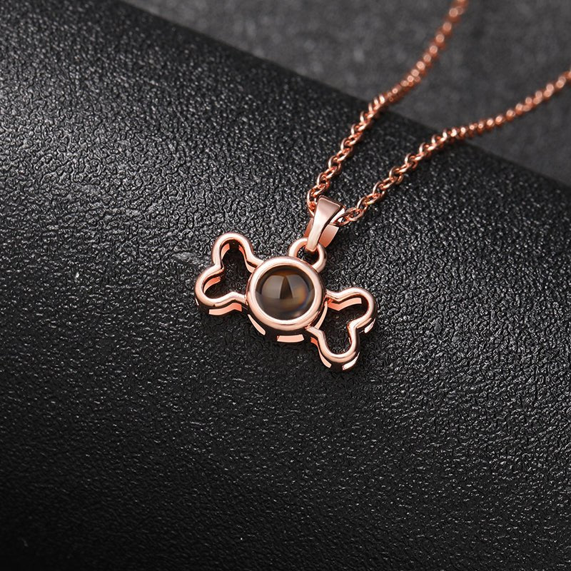 Custom Memory Bone Hidden Photo Necklace