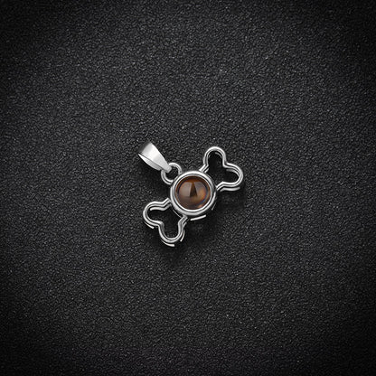 Custom Memory Bone Hidden Photo Necklace