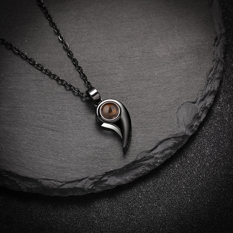 Custom Midnight Essence Hidden Photo Necklace