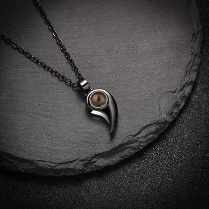 Custom Midnight Essence Hidden Photo Necklace