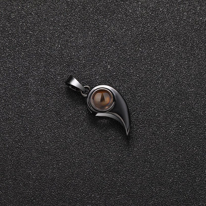 Custom Midnight Essence Hidden Photo Necklace