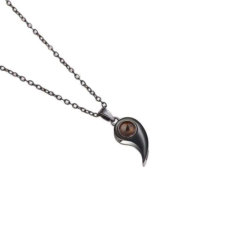Custom Midnight Essence Hidden Photo Necklace