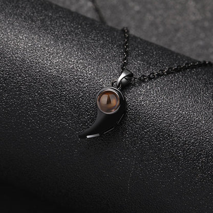 Custom Midnight Essence Hidden Photo Necklace