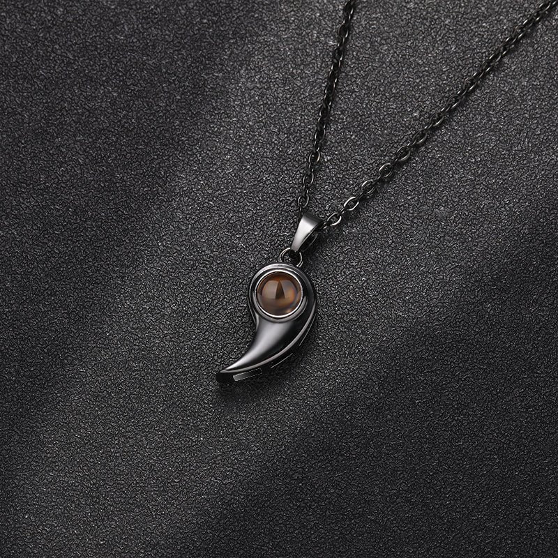 Custom Midnight Essence Hidden Photo Necklace
